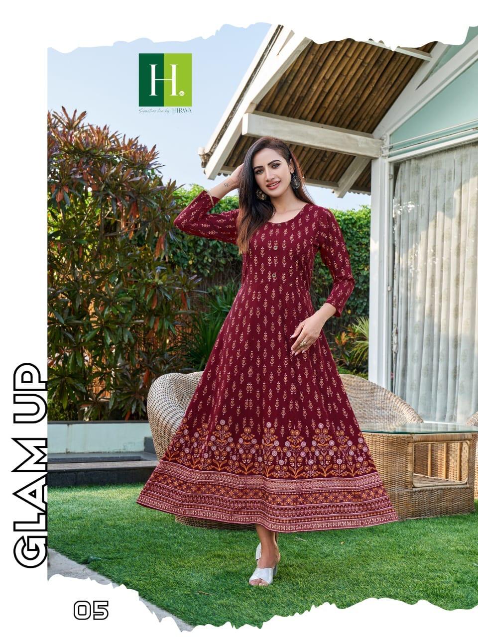 Katrina Hirwa 01-10 Anarkali Kurtis Catalog